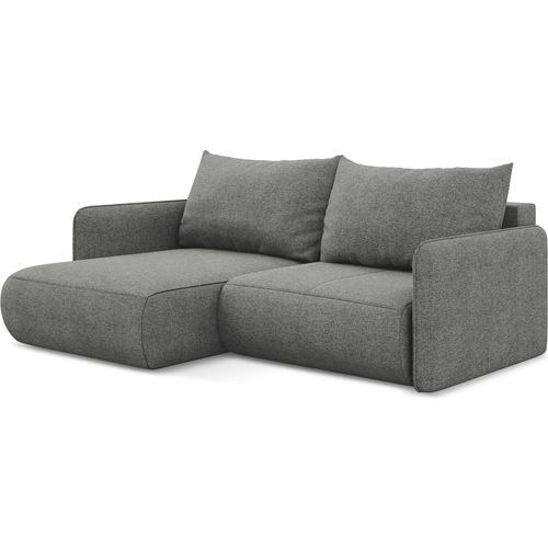 2,5-Sitzer Ecksofa mit Schlaffunktion - Ecke Links - Chenille - Elefant - NANEA