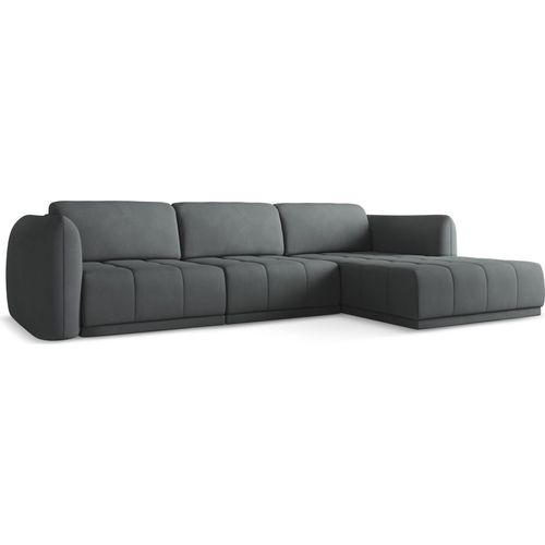 Ecksofa - Ecke Rechts - Chenille - Graphit - HOKU