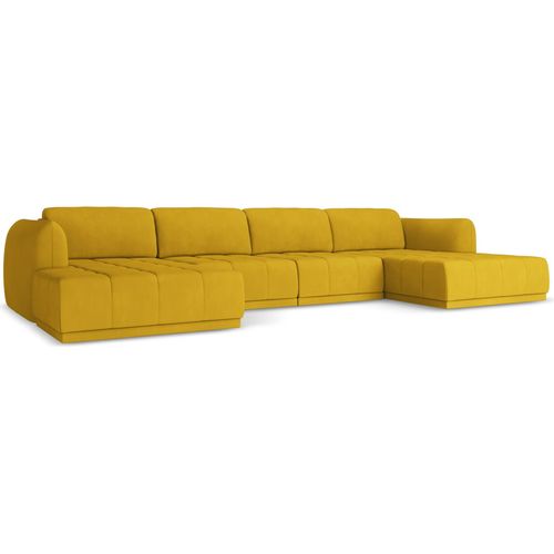 Große Wohnlandschaft - Ecke Rechts - Chenille - Senf - HOKU