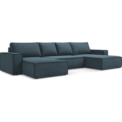 Große Wohnlandschaft - Ecke Rechts - Strukturstoff - Jeans - KIMO