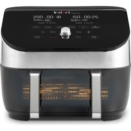 INSTANT POT Vortex Plus VersaZone Airfryer XXL Heißluftfritteuse 8,5L Edelstahl
