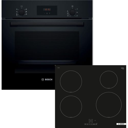 Bosch Einbau-Backofen-Set, HBF133BA1 + PUE61RBB6E, Einbau-Backofen, Induktionskochfeld HBD234FB66