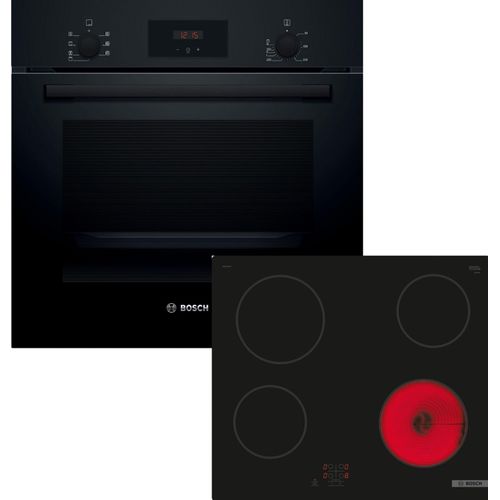 Bosch Einbau-Backofen-Set, HBF133BA1 + PKE61RAA2E, Einbau-Backofen, Elektro-Kochfeld HBD231FB66