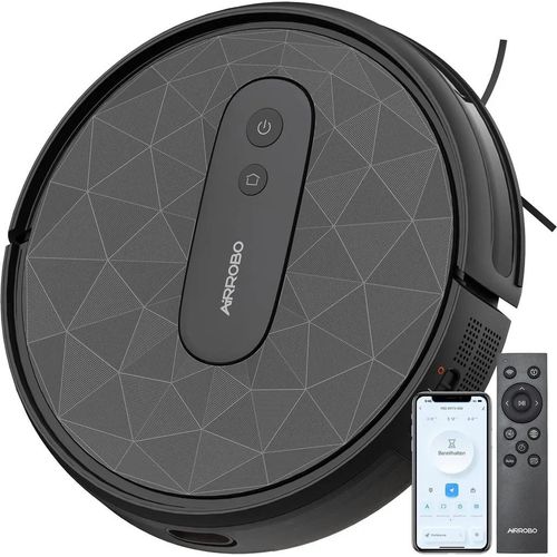 Roboter Staubsauger 2800 Pa Starke Saugleistung Leiser Roboter-Staubsauger, Steuerung mit App/WiFi, 120 Minuten Laufzeit, automatisches Au