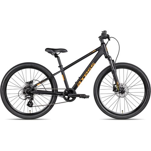 Axess Stipe Pro 24 Kinder-Mountainbike ab 8 Jahren 24 Zoll Schwarz 30 cm