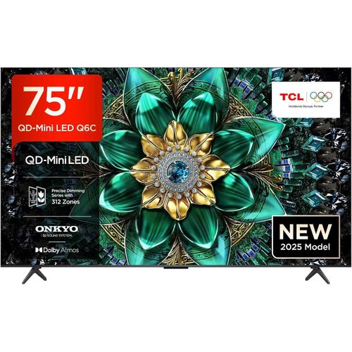 TCL 75Q6C 4K QD-Mini LED TV mit Google TV 189 cm (75")