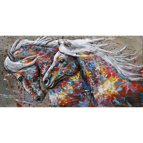 3D Metallbild 2 Pferde