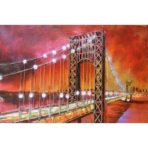 3D Metallbild Brücke