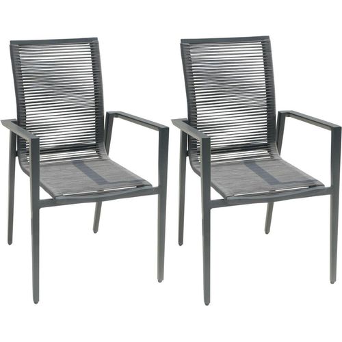 Stapelstuhl SILEA 2er Set: Modern, robust und platzsparend Stapelstuhl SILEA 2er Set: Modern, robust und platzsparend