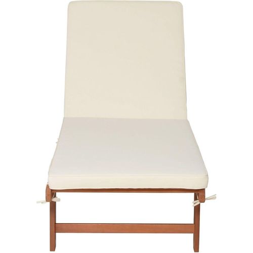 Sonnenliege SAN DIEGO, beige, inkl. Auflage