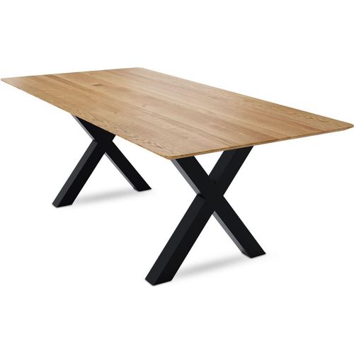 Esstisch Dagmar 3 180x77x90 Esszimmertisch Massivholz Wildeiche