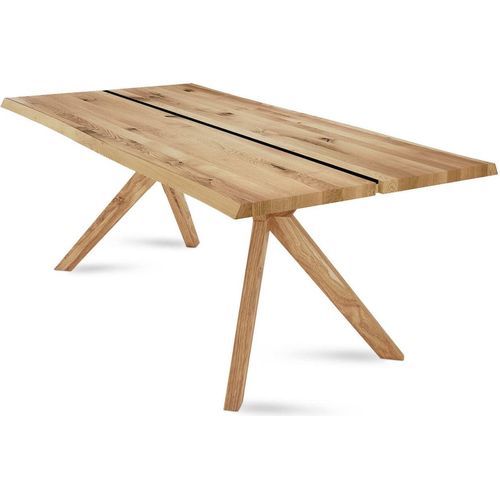 Esstisch Dannie 1 220x78x100 Esszimmertisch Massivholz Wildeiche