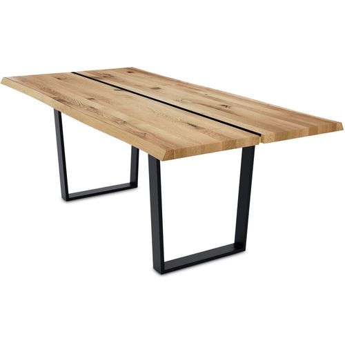 Esstisch Dannie 6 160x77x90 Esszimmertisch Massivholz Wildeiche