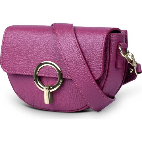 Vera Pelle Gusto – Edle Damenhandtasche aus hochwertigem Leder in Rosa, zeitlose Eleganz