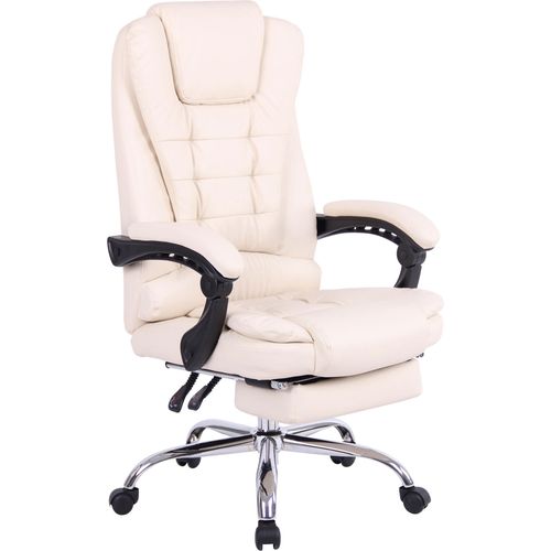 Bürostuhl HLO-CP66 Kunstleder creme