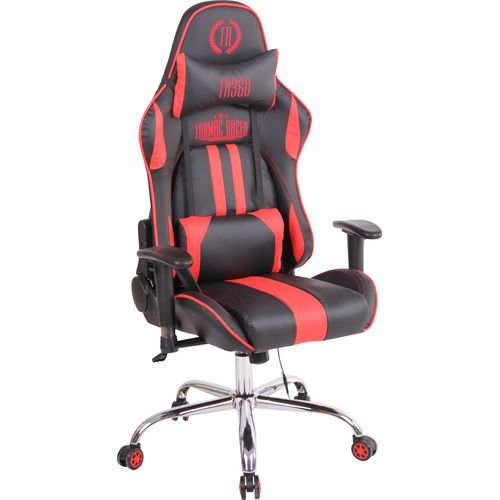 Bürostuhl HLO-CP93 XM Kunstleder schwarz/rot