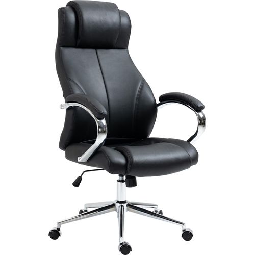 Bürostuhl HLO-CP145 Echtleder schwarz