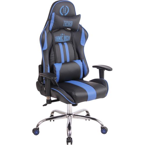 Bürostuhl HLO-CP93 XM Kunstleder schwarz/blau