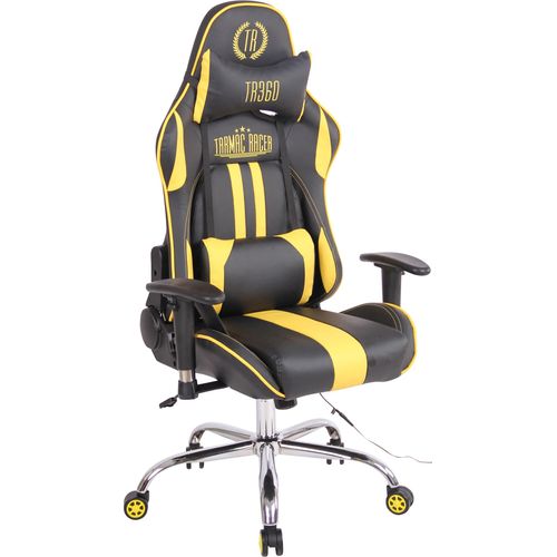 Bürostuhl HLO-CP93 XM Kunstleder schwarz/gelb