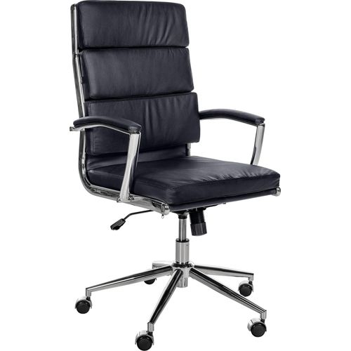 Bürostuhl HLO-CP170 Echtleder schwarz