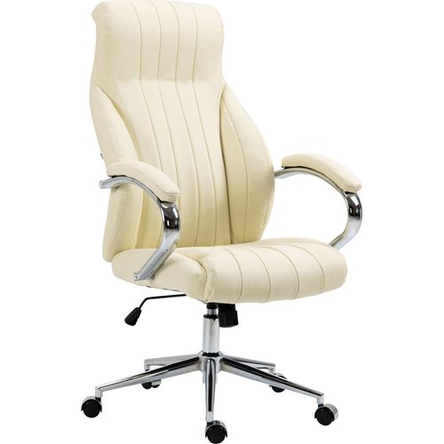Bürostuhl HLO-CP148 Echtleder creme