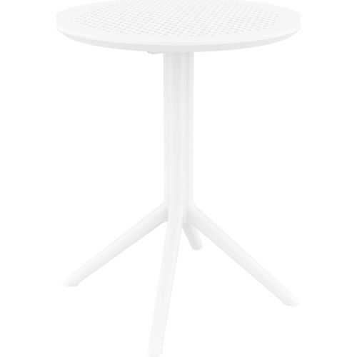 Klapptisch HLO-CP118 rund weiß