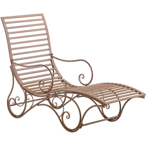 Gartenliege HLO-CP4 antik braun