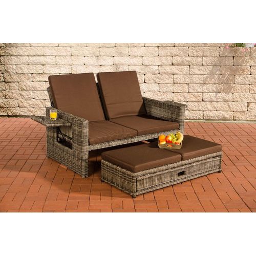 Sofa HLO-CP6 Terrabraun 5mm grau-meliert