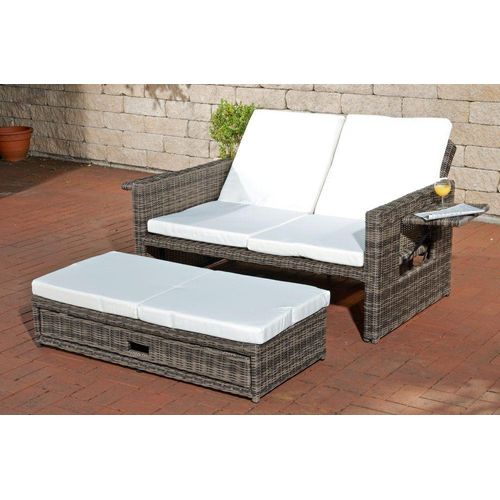 Sofa HLO-CP6 Cremeweiss 5mm grau-meliert