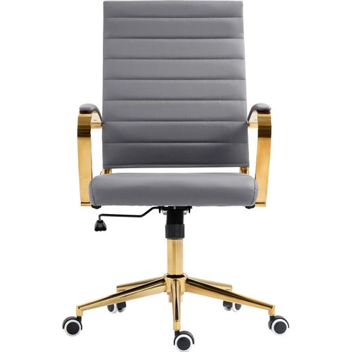 Bürostuhl HLO-CP174 Kunstleder grau