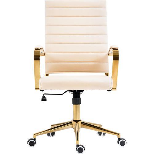 Bürostuhl HLO-CP174 Kunstleder creme