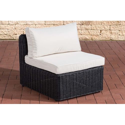 Mittel-Sofa HLO-CP129 Cremeweiss 5mm schwarz