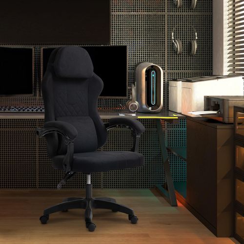 Bürostuhl HLO-CP186 Stoff schwarz/schwarz