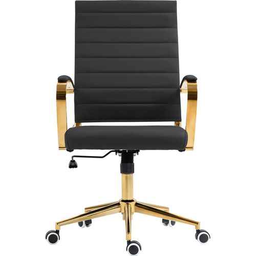 Bürostuhl HLO-CP174 Kunstleder schwarz