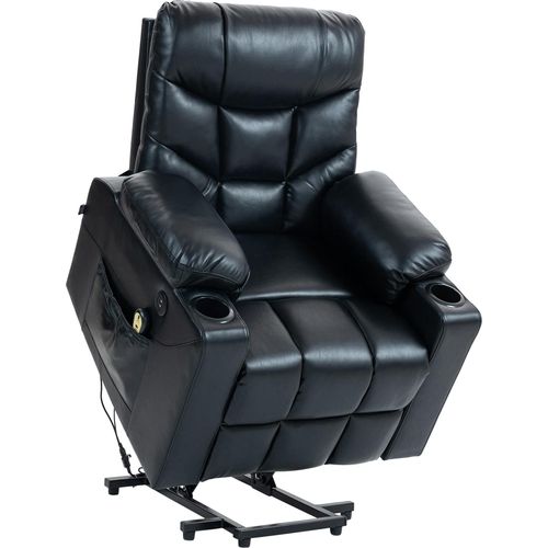 Sessel HLO-CP14 Kunstleder schwarz
