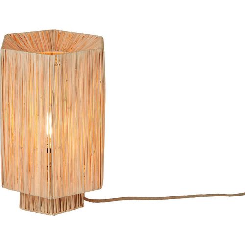 GOOD&MOJO - Tischleuchte Panama - Natürlich - 36x24x36cm Tischlampe - Nachttischlampe, Wohnzimmer, Schlafzimmer