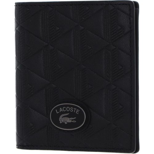 LACOSTE Geldbörse Nomogramme Compact Wallet Noir schwarz