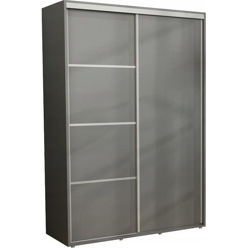 Schrank Schlafzimmer Kacper Slim 200x220cm - Schiebeschrank BuenoFurniture - Kleiderschrank Anthrazit