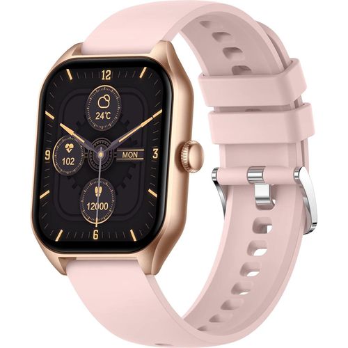 Smartwatch Damen Herren 1,85 Zoll Fitness Tracker Schrittzähler Herzfrequenzmesser Uhr mit Blutdruckmessung Schlafmusik Benachrichtigungen Android IOS