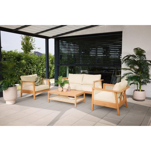 Primaster Gartenmöbel-Set Aruba Akazie/Wiener Geflecht