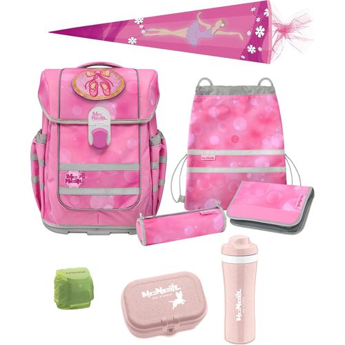 McNeill Schulranzen Set 9-teilig McOcean GIRLY Ballett mit Lunch-Set und Schultüte
