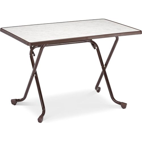 Klapptisch Madrid Stahl Braun 110 x 70 x 73 cm