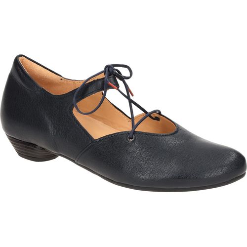Think GRACE Damenschuhe - Schnür Pumps blau Elegant NEU