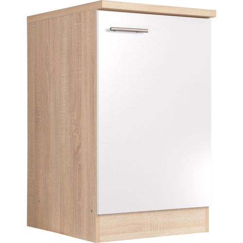 Spülenunterschrank Küchenschrank 50 cm Eiche Sägerau Weiß Merle Respekta