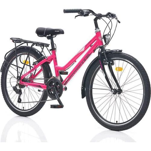 24 Zoll Alu Fahrrad Cityrad 24 Mädchen Fahrrad Rad 21G Rh 38 cm STVO