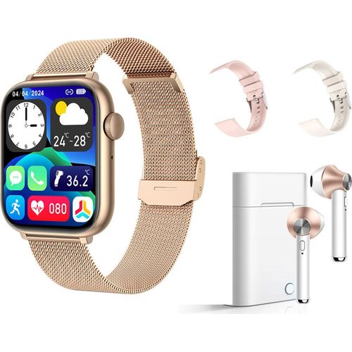 Eko, Pack Flash Connected Watch IP67 Modell Inspiria und TWS Kopfhörer Modell Jeez, Rosa