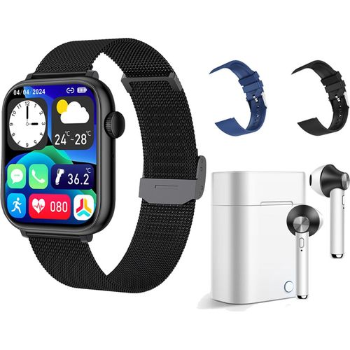 Eko, Flash Pack Connected Watch IP67 Modell Inspiria und TWS Kopfhörer Modell Jeez, Schwarz