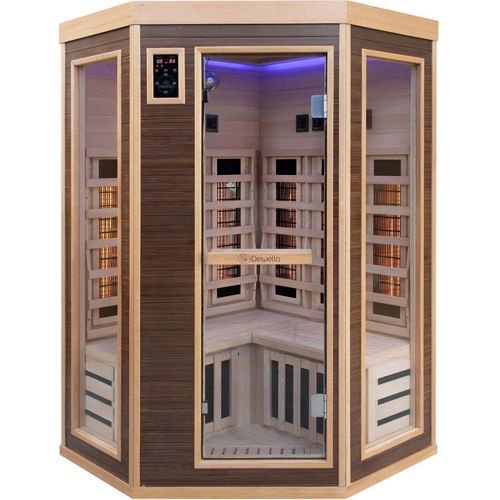 XL Luxus LED Infrarotsauna - Infrarotkabine 120x120 Dual-Therm Vollspektrum 2025
