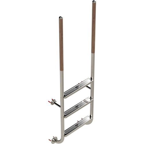 Eichenwald Poolleiter Modell 23 Roma mit einschraubbaren Griffstangen Beckentiefe 1060mm 3 Stufen