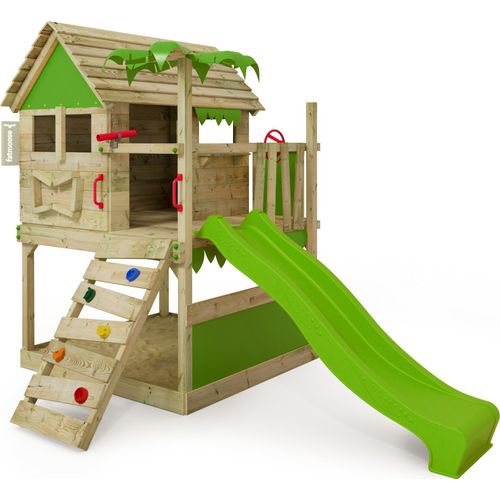 Fatmoose Spielturm Klettergerüst TikaTaka mir Rutsche - apfelgrün